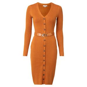 GUESS Pletené šaty  oranžová