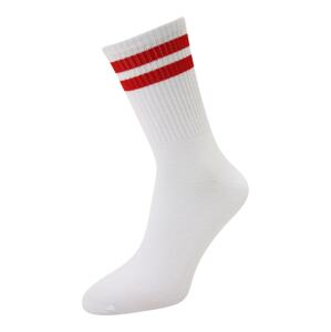 JACK & JONES Ponožky 'AUSTIN'  červená / biela
