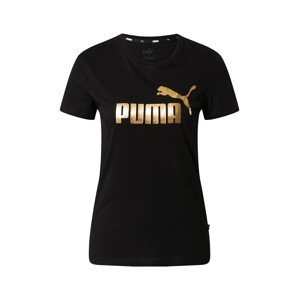 PUMA Funkčné tričko  zlatá / čierna