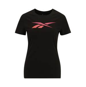 Reebok Sport Funkčné tričko 'Vector'  svetloružová / čierna