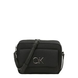 Calvin Klein Taška cez rameno  striebornosivá / čierna