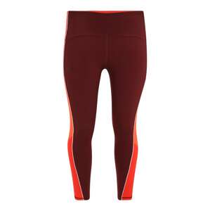 UNDER ARMOUR Športové nohavice 'Rush'  oranžová / červená / bordová / biela