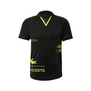 Lacoste Sport Funkčné tričko  neónovo žltá / čierna