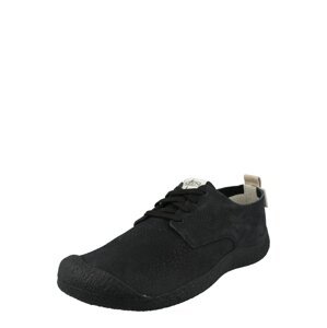 KEEN Športové šnurovacie topánky  svetlobéžová / čierna