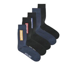 JACK & JONES Ponožky 'STREET'  námornícka modrá / zmiešané farby / čierna