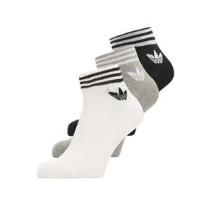 ADIDAS ORIGINALS Ponožky 'Island Club Trefoil  '  sivá / čierna / biela