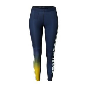 ADIDAS TERREX Funkčné nohavice 'Agravic XC Race'  modrá / oranžová / biela
