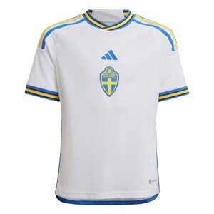 ADIDAS PERFORMANCE Funkčné tričko 'Sweden 22 Away'  modrá / žltá / biela