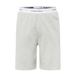 Calvin Klein Underwear Pyžamové nohavice  sivá / sivá melírovaná / čierna / biela