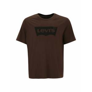 Levi's® Big & Tall Tričko 'B&T BIG GRAPHIC TEE REDS'  čokoládová / čierna
