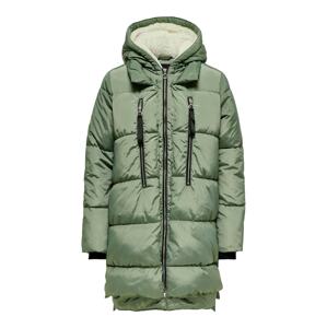 ONLY Zimný kabát 'Nora'  zelená / čierna
