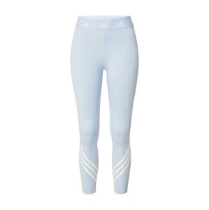 ADIDAS PERFORMANCE Športové nohavice 'Techfit 3-Stripes'  svetlomodrá / biela