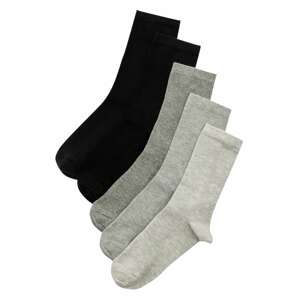 Pull&Bear Ponožky  sivá / sivá melírovaná / čierna