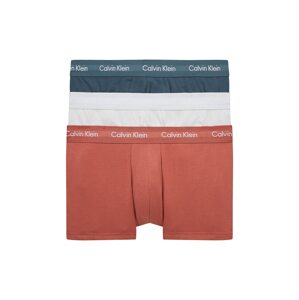 Calvin Klein Underwear Boxerky  modrosivá / pastelovo červená / biela