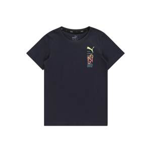 PUMA Funkčné tričko 'Neymar'  námornícka modrá / nebesky modrá / svetlozelená / ohnivo červená