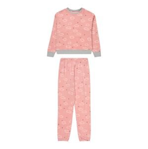 SCHIESSER Pyžamo  béžová / sivá / rosé