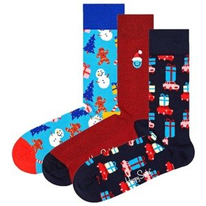 Happy Socks Ponožky  námornícka modrá / svetlomodrá / vínovo červená