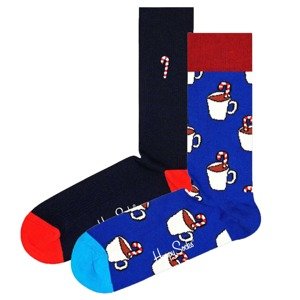 Happy Socks Ponožky  modrá / tmavočervená / čierna / biela