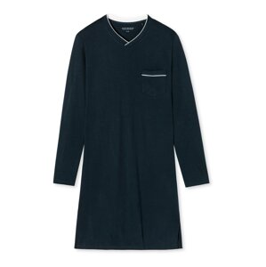 SCHIESSER Krátke pyžamo 'Fine Interlock'  tmavomodrá / biela