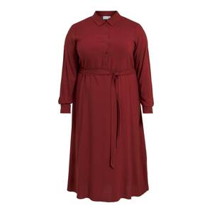 EVOKED Košeľové šaty 'Paya'  tmavočervená