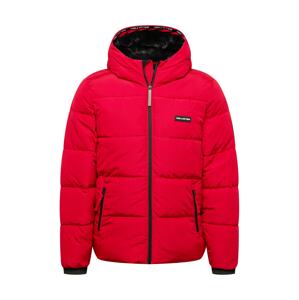 HOLLISTER Zimná bunda  červená / čierna