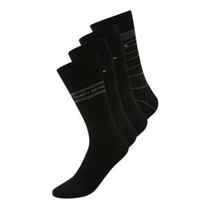 Tommy Hilfiger Underwear Ponožky '4P TIN GIFTBOX'  sivá / červená / čierna