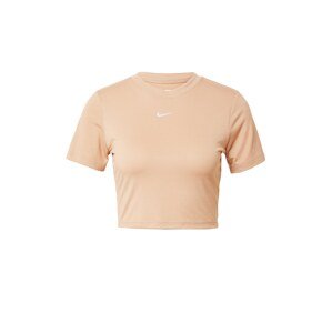 Nike Sportswear Tričko 'Essential'  béžová / biela