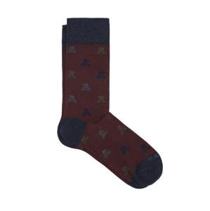 Scalpers Ponožky  zmiešané farby / burgundská