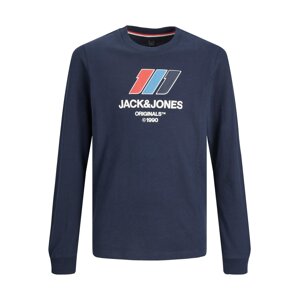 Jack & Jones Junior Tričko 'SLOPE'  modrá / námornícka modrá / červená / biela