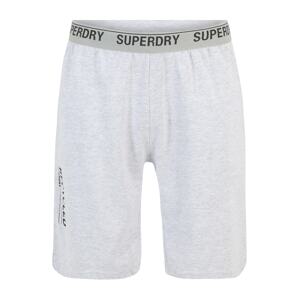 Superdry Pyžamové nohavice  sivá / čierna