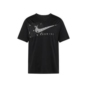 NIKE Funkčné tričko 'Miller'  sivá / čierna