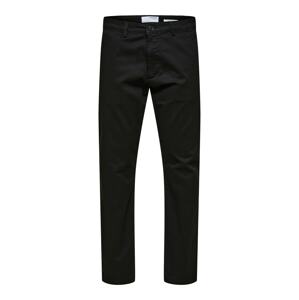 SELECTED HOMME Chino nohavice 'NEW MILES'  čierna