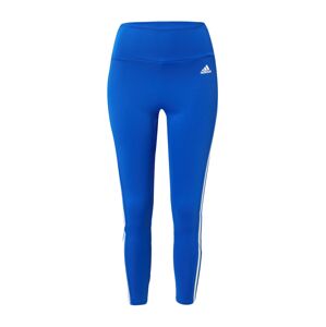 ADIDAS SPORTSWEAR Športové nohavice 'Designed To Move High-Rise 3-Stripes'  modrá / biela