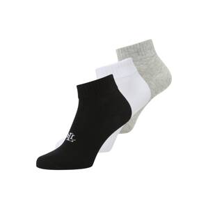 Lauren Ralph Lauren Ponožky  sivá melírovaná / čierna / biela