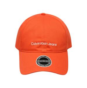 Calvin Klein Jeans Čiapka  oranžová / biela