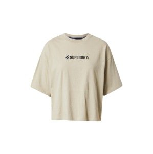Superdry Funkčné tričko  piesková / čierna