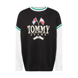 Tommy Jeans Sveter 'SKATER'  zmiešané farby / čierna