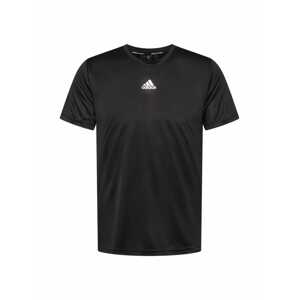 ADIDAS SPORTSWEAR Funkčné tričko 'Aeroready Hiit Back 3-Stripes'  čierna / biela