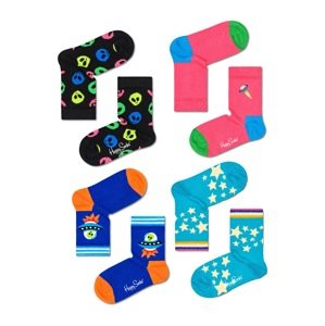 Happy Socks Ponožky 'Space'  modrá / nebesky modrá / ružová / čierna