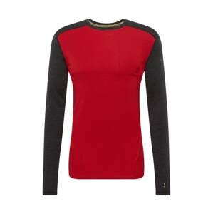 Smartwool Spodné tričko  ohnivo červená / čierna melírovaná