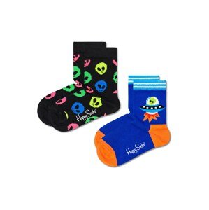 Happy Socks Ponožky  modrá / žltá / oranžová / čierna