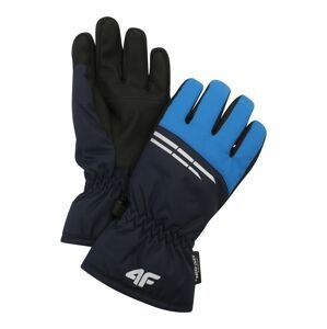 4F Športové rukavice  modrá / tmavomodrá / biela