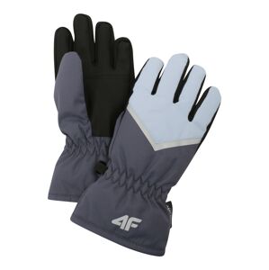 4F Športové rukavice  azúrová / sivá / svetlosivá / čierna
