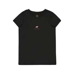 4F Funkčné tričko  svetloružová / čierna