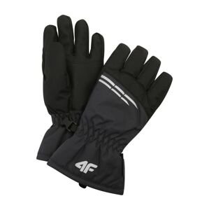 4F Športové rukavice  antracitová / čierna / biela