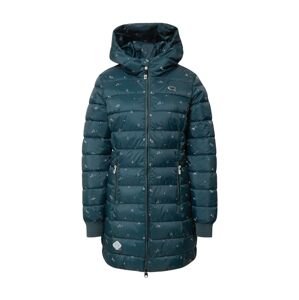 Ragwear Zimný kabát 'Tiasa'  mätová / tmavozelená / svetloružová