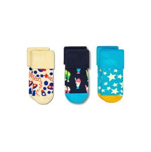 Happy Socks Ponožky 'Fun Times'  námornícka modrá / nebesky modrá / svetložltá / červená
