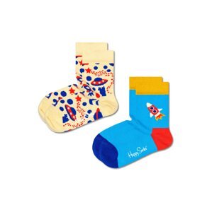 Happy Socks Ponožky  námornícka modrá / svetlomodrá / pastelovo žltá / červená