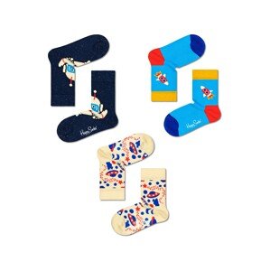 Happy Socks Ponožky 'Astronaut'  béžová / modrá / námornícka modrá / červená