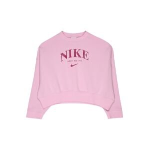 Nike Sportswear Mikina  farba lesného ovocia / pastelovo ružová